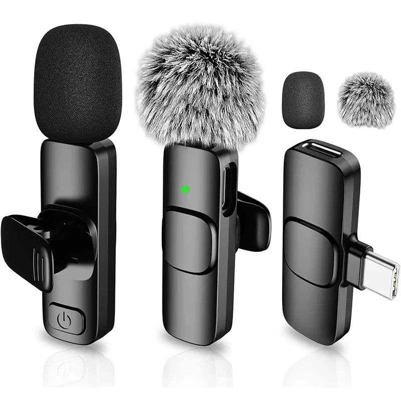 2-in-1 Wireless Clip-On Microphone