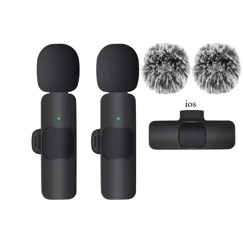 2-in-1 Wireless Clip-On Microphone