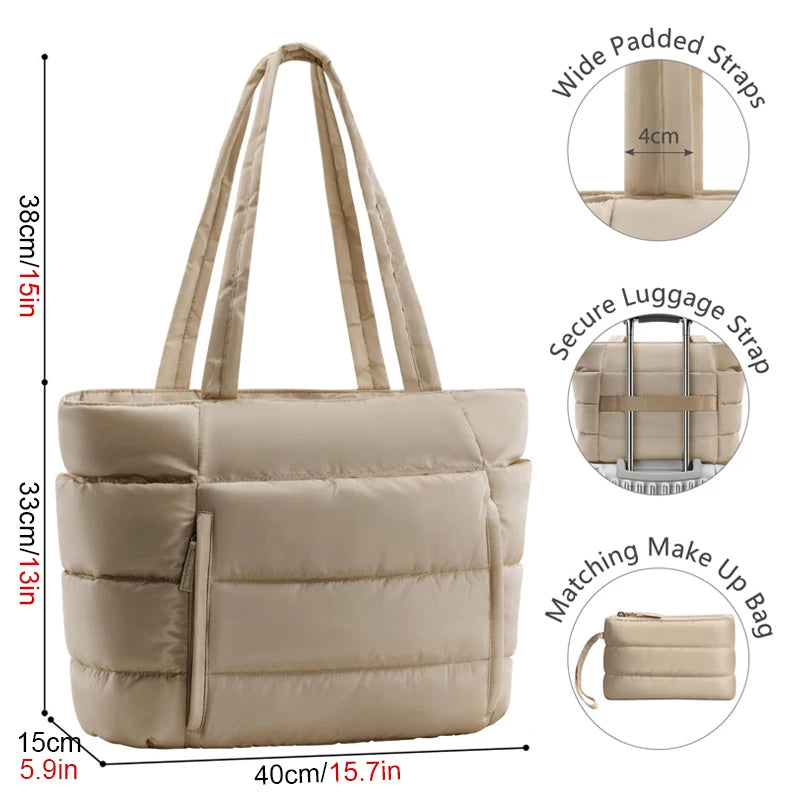 Stylish Puffy Tote Bag