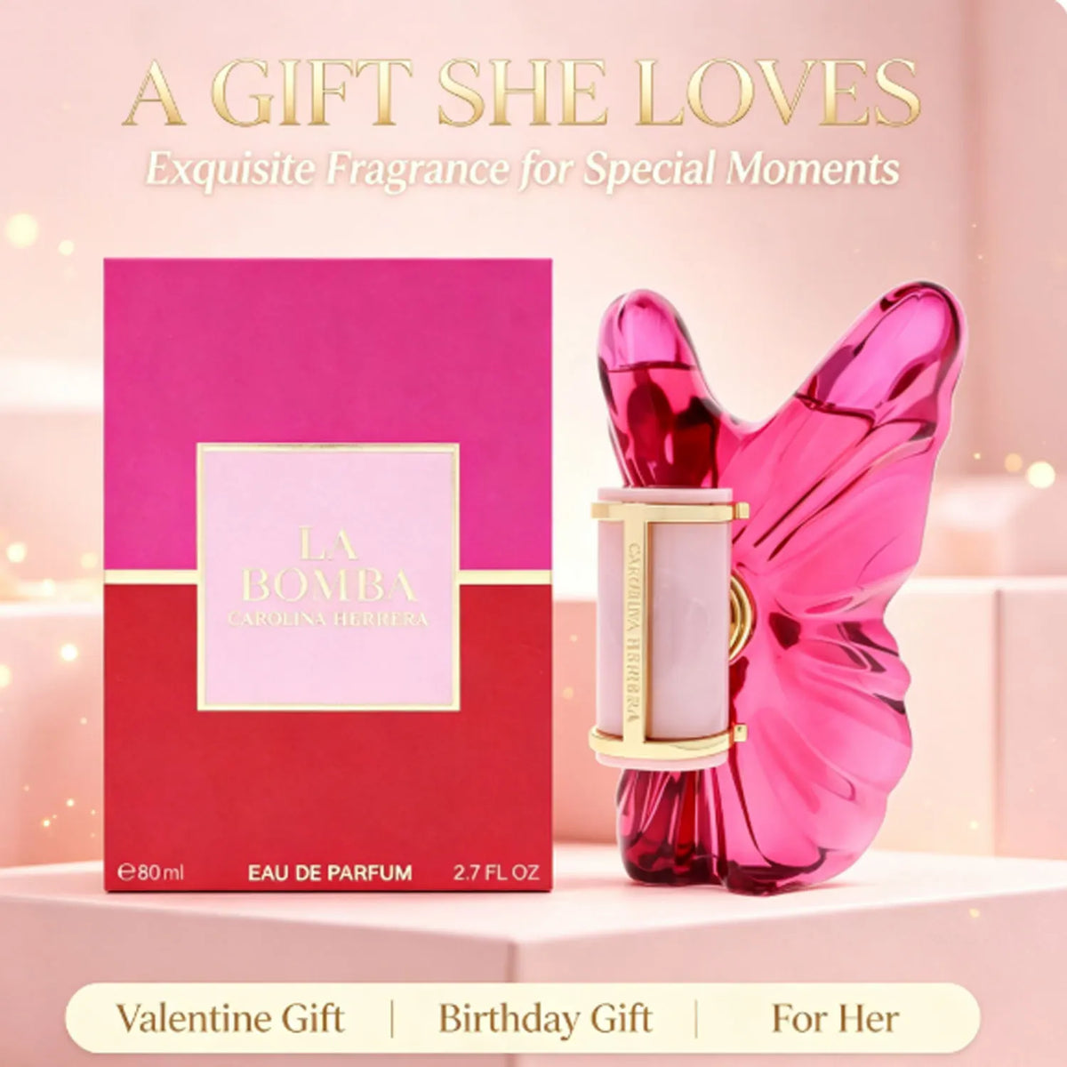 La Bomba Women’s Eau de Parfum – Long-Lasting Floral Fragrance