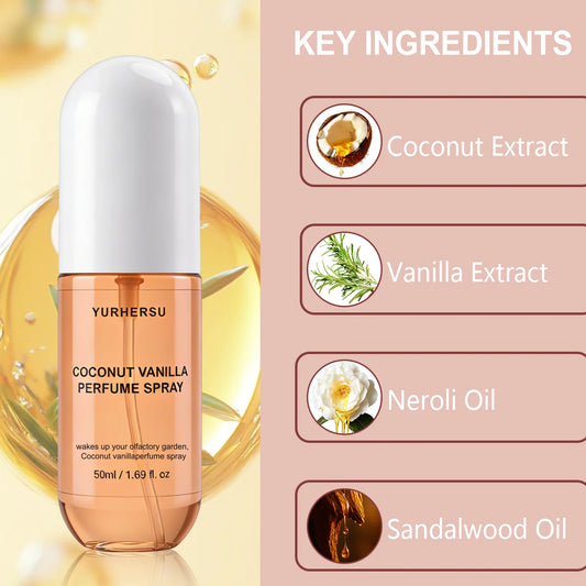 Vanilla Coconut BodyMist Spray for Women